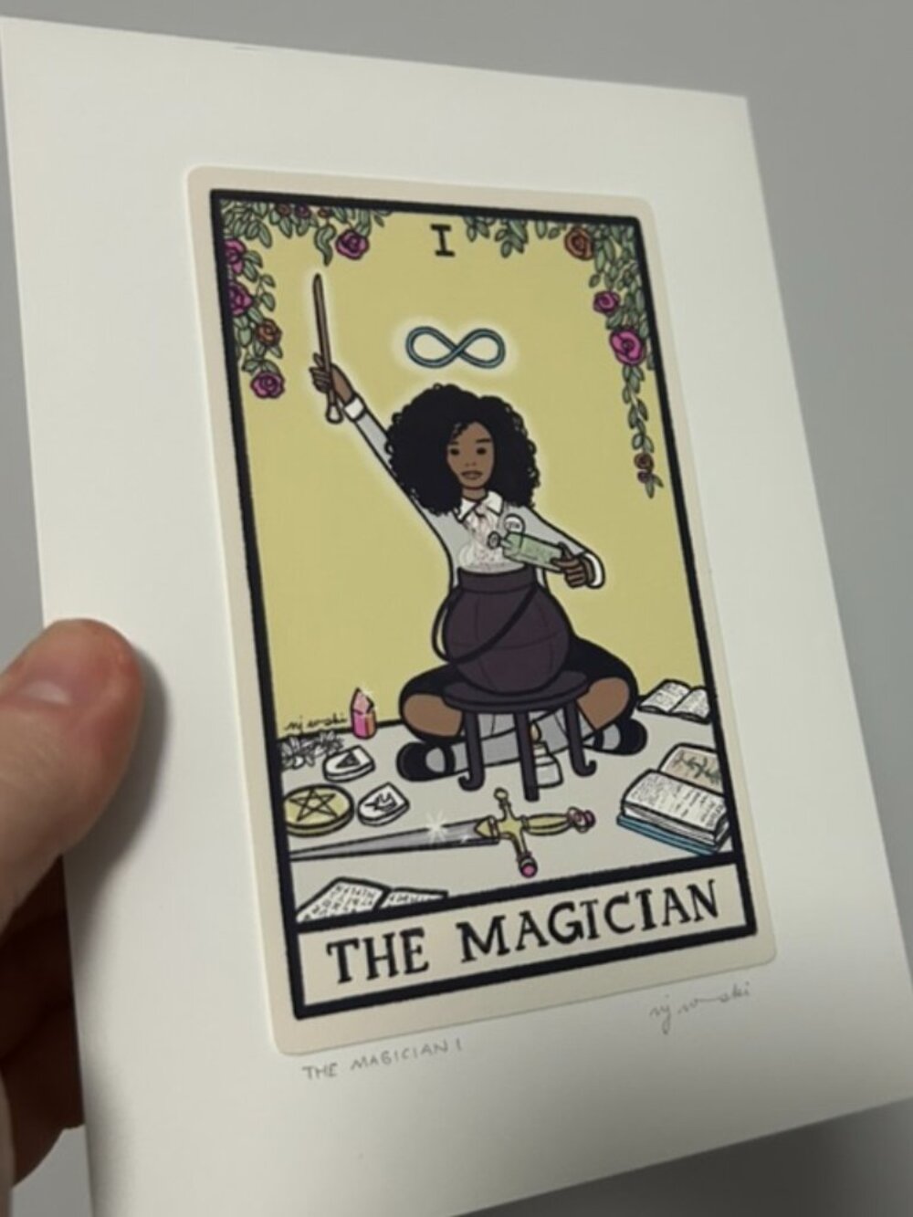 Bookish Tarot Art Print |  Hermione Granger
